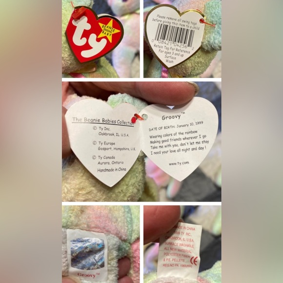 Bundle of 3 TY “GROOVY” Beanies: Buddy and Two Babies - Picture 11 of 12